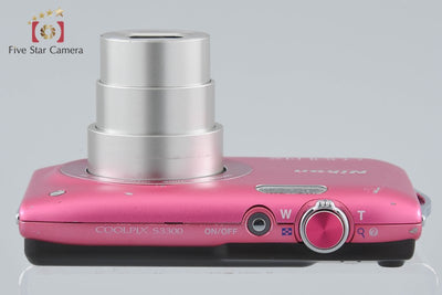 Used: Nikon COOLPIX S3300 Strawberry Pink Compact Digital Camera