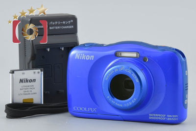 [Used] Nikon COOLPIX W100 Blue Compact Digital Camera