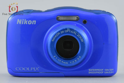 [Used] Nikon COOLPIX W100 Blue Compact Digital Camera