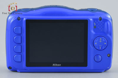 [Used] Nikon COOLPIX W100 Blue Compact Digital Camera