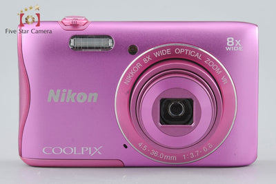 [Used] Nikon COOLPIX S3700 Pink Compact Digital Camera