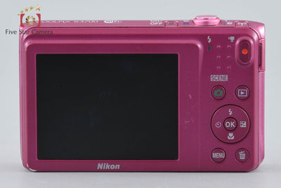 [Used] Nikon COOLPIX S3700 Pink Compact Digital Camera