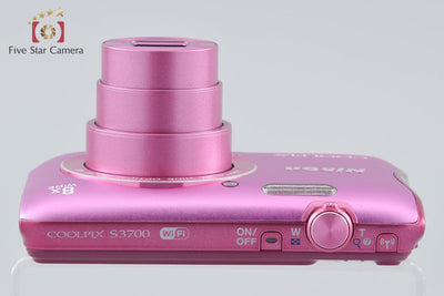 [Used] Nikon COOLPIX S3700 Pink Compact Digital Camera