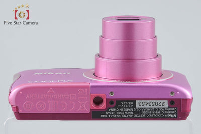 [Used] Nikon COOLPIX S3700 Pink Compact Digital Camera