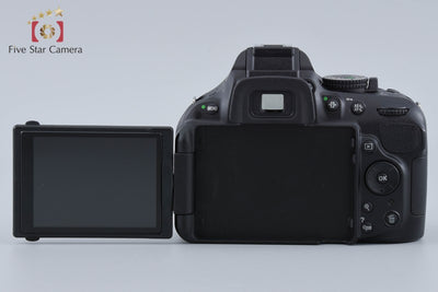 【中古】Nikon ニコン D5200 18-55 VR レンズキット ブラック シャッター回数僅少