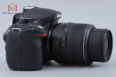 【中古】Nikon ニコン D5200 18-55 VR レンズキット ブラック シャッター回数僅少