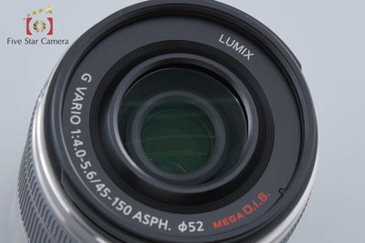 [Used] Panasonic LUMIX G VARIO 45-150mm f/4-5.6 ASPH. MEGA O.I.S. H-FS45150 Silver