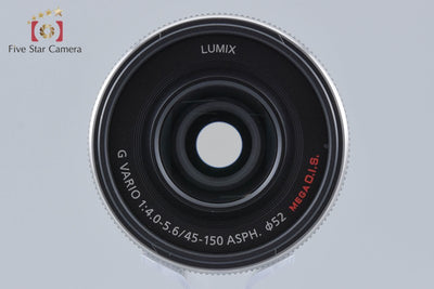 [Used] Panasonic LUMIX G VARIO 45-150mm f/4-5.6 ASPH. MEGA O.I.S. H-FS45150 Silver