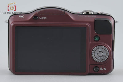 【中古】Panasonic パナソニック LUMIX DMC-GF3 センシュアルブラウン + LUMIX G X VARIO PZ 14-42mm f/3.5-5.6 ASPH. POWER O.I.S ブラック H-PS14042