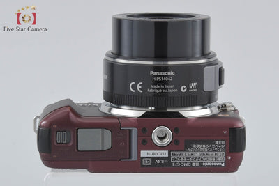 【中古】Panasonic パナソニック LUMIX DMC-GF3 センシュアルブラウン + LUMIX G X VARIO PZ 14-42mm f/3.5-5.6 ASPH. POWER O.I.S ブラック H-PS14042
