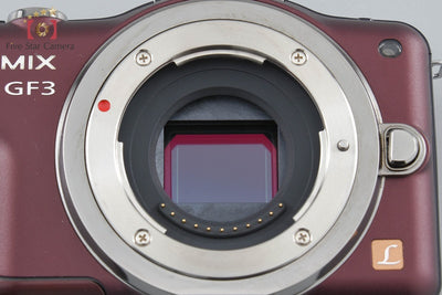 【中古】Panasonic パナソニック LUMIX DMC-GF3 センシュアルブラウン + LUMIX G X VARIO PZ 14-42mm f/3.5-5.6 ASPH. POWER O.I.S ブラック H-PS14042
