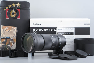 [Used] SIGMA 150-600mm f/5-6.3 DG OS HSM Contemporary for Canon with Original Box