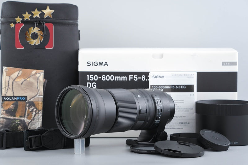 【中古】SIGMA シグマ 150-600mm f/5-6.3 DG OS HSM Contemporary キヤノン用 元箱付き