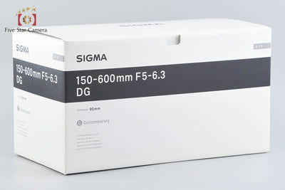 [Used] SIGMA 150-600mm f/5-6.3 DG OS HSM Contemporary for Canon with Original Box