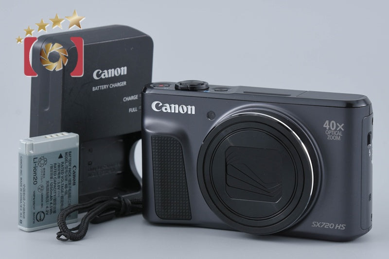【中古】Canon キヤノン PowerShot SX720 HS ブラック コンパクトデジタルカメラ