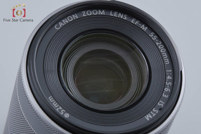 【中古】Canon キヤノン EF-M 55-200mm f/4.5-6.3 IS STM シルバー