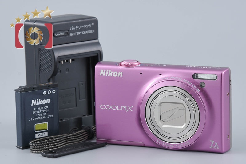 [Used] Nikon COOLPIX S6100 Gloss Pink Compact Digital Camera