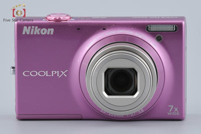 [Used] Nikon COOLPIX S6100 Gloss Pink Compact Digital Camera