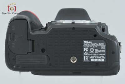 【中古】Nikon ニコン D610 デジタル一眼レフカメラ シャッター回数僅少
