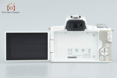 [Used] Canon EOS Kiss M2 Double Zoom Lens Kit White