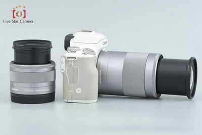 [Used] Canon EOS Kiss M2 Double Zoom Lens Kit White