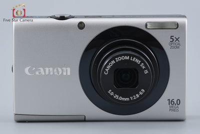【中古】Canon キヤノン PowerShot A3400 IS シルバー コンパクトデジタルカメラ