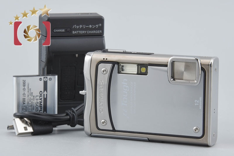 【中古】OLYMPUS オリンパス μ TOUGH-8000 シルバー コンパクトデジタルカメラ
