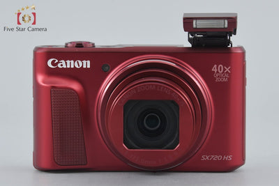 [Used] Canon PowerShot SX720 HS Red Compact Digital Camera with Original Box