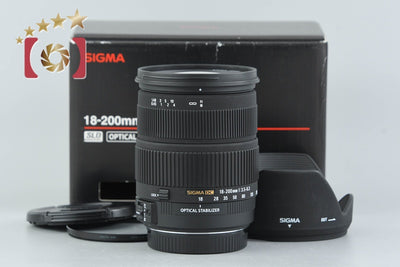 Used Sigma 18-200mm f/3.5-6.3 DC OS for Canon, with original box