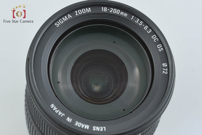 Used Sigma 18-200mm f/3.5-6.3 DC OS for Canon, with original box