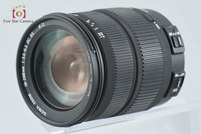 Used Sigma 18-200mm f/3.5-6.3 DC OS for Canon, with original box