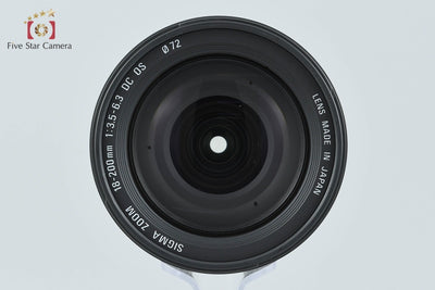 Used Sigma 18-200mm f/3.5-6.3 DC OS for Canon, with original box