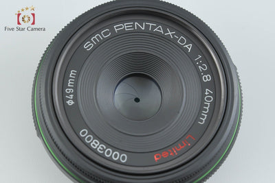 【中古】PENTAX ペンタックス SMC DA 40mm f/2.8 Limited ブラック