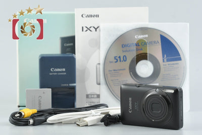 [Used] Canon IXY Digital 220 IS Black Compact Digital Camera with Original Box