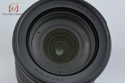 [Used] SIGMA 17-70mm f/2.8-4 DC MACRO OS HSM Contemporary for Canon with Original Box