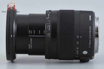 [Used] SIGMA 17-70mm f/2.8-4 DC MACRO OS HSM Contemporary for Canon with Original Box