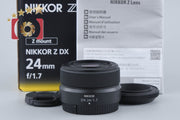 【中古】Nikon ニコン NIKKOR Z DX 24mm f/1.7 元箱付き