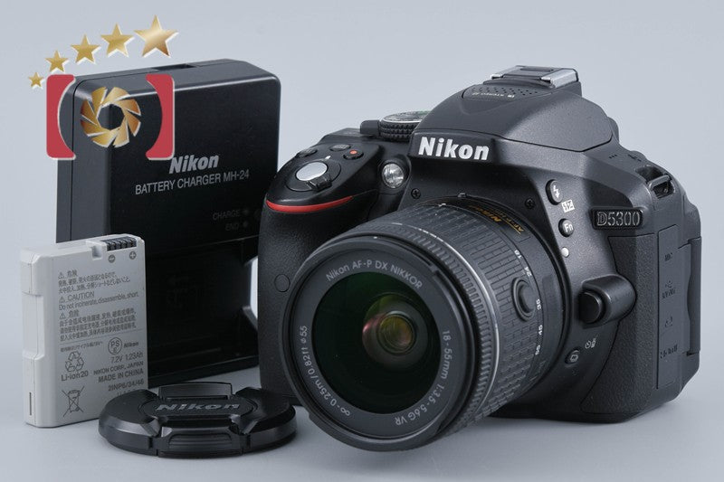 [Used] Nikon D5300 AF-P 18-55 VR Lens Kit Black