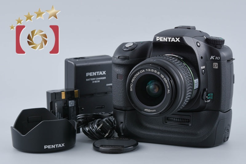[Used] PENTAX K10D + SMC DA 18-55mm f/3.5-5.6 AL + D-BG2 Battery Grip (Low Shutter Count)