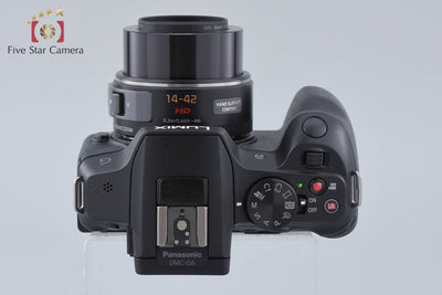 [Used] Panasonic LUMIX DMC-G6 Black + LUMIX G X VARIO 14-42mm f/3.5-5.6 ASPH. POWER O.I.S. H-PS14042, low shutter count