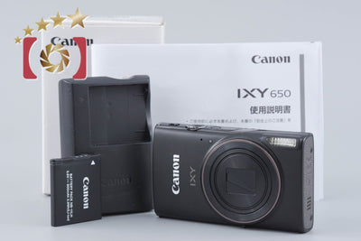 [Used] Canon IXY 650 Black Compact Digital Camera with Original Box