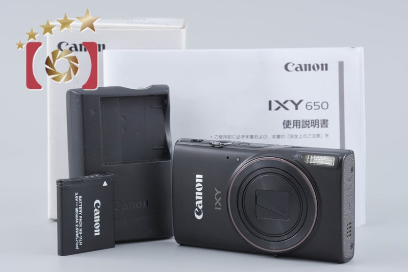 [Used] Canon IXY 650 Black Compact Digital Camera with Original Box