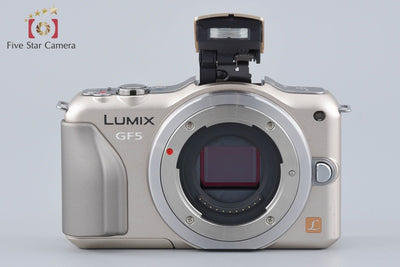Used: Panasonic LUMIX DMC-GF5 Champagne Gold Mirrorless Interchangeable Lens Camera, Low Shutter Count