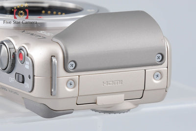 Used: Panasonic LUMIX DMC-GF5 Champagne Gold Mirrorless Interchangeable Lens Camera, Low Shutter Count