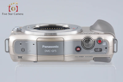 Used: Panasonic LUMIX DMC-GF5 Champagne Gold Mirrorless Interchangeable Lens Camera, Low Shutter Count
