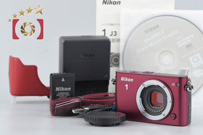 【中古】Nikon ニコン 1 J3 レッド ミラーレス一眼カメラ シャッター回数僅少