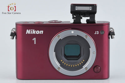 【中古】Nikon ニコン 1 J3 レッド ミラーレス一眼カメラ シャッター回数僅少