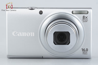[Used] Canon PowerShot A4000 IS Silver Compact Digital Camera with Original Box