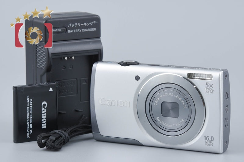 中古】Canon キヤノン PowerShot A3500 IS シルバー コンパクト