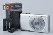 【中古】Canon キヤノン PowerShot A3500 IS シルバー コンパクトデジタルカメラ